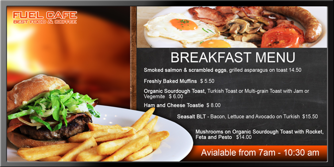 We can even design your Food menu Template